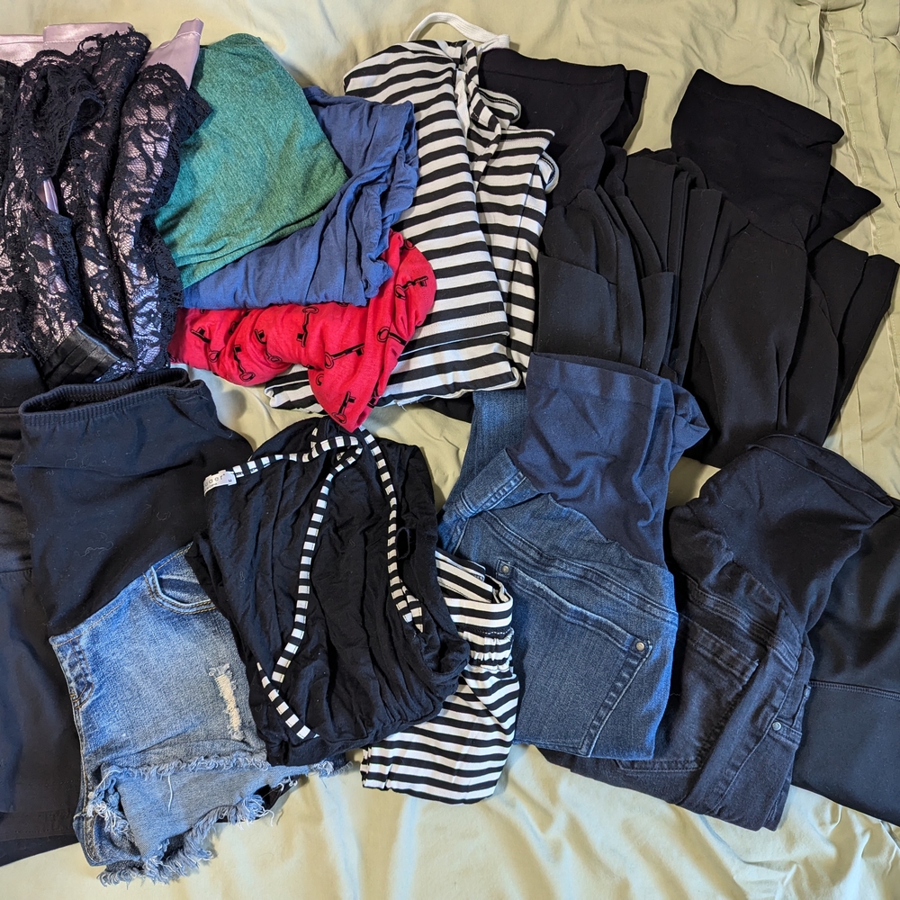 Maternity Clothing 15 Items Lot Bundle Old Navy H&M Motherhood Maternity